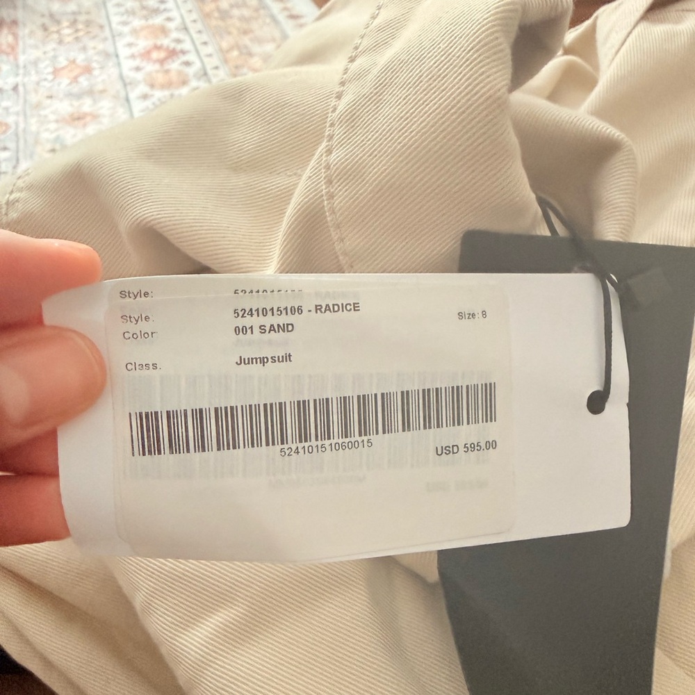 MaxMara Cream Cotton Jumpsuit - Picture 4 of 4